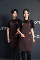Kanvas Unisex Cepli Şef Önlüğü, Özel Logo Seçeneği, Restoran, Kahve Dükkanı ve Bahçe Kullanımı için İğne Tespit Özelliği