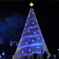 Anpassbare Außenbeleuchtung Modellierende Lichter Romantische Dekoration Weihnachtsbaum mit 3D LED-Licht
