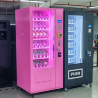 Distributeur automatique de boissons et d'aliments en métal ZhongXin avec fonction SDK, utilisation en extérieur pour aliments et boissons, capacité de 300 à 600