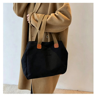 Sac fourre-tout en toile réutilisable, grande capacité, sac à bandoulière pour l'école, le travail, les courses quotidiennes, vente en gros, logo personnalisé