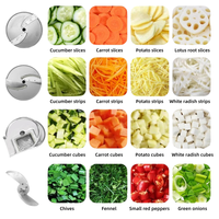 Hachoir électrique automatique multifonction Déchiqueteur de fromage Râpe à pommes de terre Coupe-légumes à salade Coupe-légumes