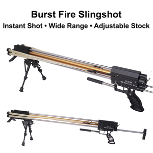 Lance-pierre <span class=keywords><strong>de</strong></span> <span class=keywords><strong>chasse</strong></span> haute puissance Chine Burst Fire avec tube en latex et billes d'acier, grande zone d'impact pour l'extérieur - Product Image 2