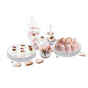 Decorative Eco-friendly Stainless Steel Cake Stand for Dessert <b>Table</b> Styling for Cake Cupcake and Pastry Display - Product Image 1