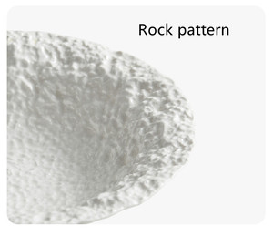 ชุดชามเซรามิกสำหรับร้านอาหารลายหินนูน ชามสลัดลึก ชามพาสต้าสีขาวขนาดใหญ่ - Product Image 6