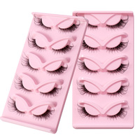 Faux cils à bande transparente effet œil de chat, cils entiers, cils 3D, cils naturels en bande, cils plus volumineux, look et sensation au quotidien