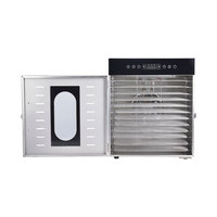 Déshydrateur alimentaire multifonction en acier inoxydable, machine à yaourt, machine à rouleaux de fruits, étuve à pâte, séchoir à herbes, etc. Double