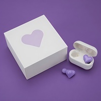 Audífonos Inalámbricos Impermeables con Forma de Corazón, Cancelación de Ruido, Mini Audífonos para Viajes, Audífonos Inalámbricos para Chicas
