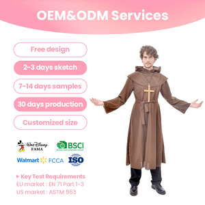 Robes de Moine Marron en Gros pour Déguisements de Festivals à Thème Religieux – Pour Distributeurs - Product Image 1