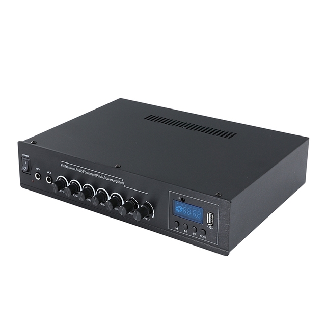 Factory Professional Integrated Amplifier 80W All-in-One Audio Amp for Public Address Background Music System