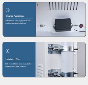 Sirena de alarma de sonido activada por movimiento con energía solar para exteriores personalizable, sistema de seguridad para exteriores - Product Image 5