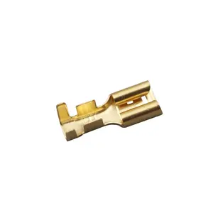 250 female terminal connector for car audio speaker brass crimp wire terminal