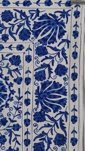 Cotton Suzani <b>Throw</b> Blanket Hand Embroidered <b>Bed</b> Sheet Bedspread Wall Hanging Table <b>Cover</b> Vintage Decor - Product Image 4