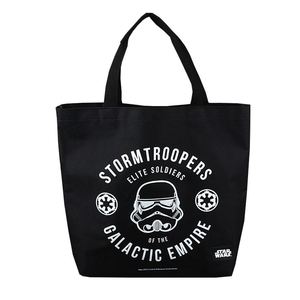 Eco-Friendly Wine <b>Black</b> <b>Canvas</b> <b>Tote</b> <b>Bag</b> with Sturdy Handles Carry-On Merch's Letter Patterned Initiativ - Product Image 2