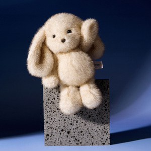 Bobova - Conejito <span class=keywords><strong>de</strong></span> Peluche <span class=keywords><strong>de</strong></span> Tela <span class=keywords><strong>Súper</strong></span> Suave con Diseño Bordado, Regalo <span class=keywords><strong>de</strong></span> Cumpleaños - Product Image 3