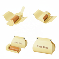 Emballage de boulangerie pour gâteau de lune Mini conteneur à crêpes Boîte à rouleaux à la cannelle Boîtes d'emballage pour desserts pour bonbons et cadeaux