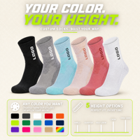 Chaussettes de basketball antidérapantes personnalisées OEM, chaussettes de sport athlétiques à compression, chaussettes mi-mollet épaisses en tissu éponge pour l'entraînement en équipe