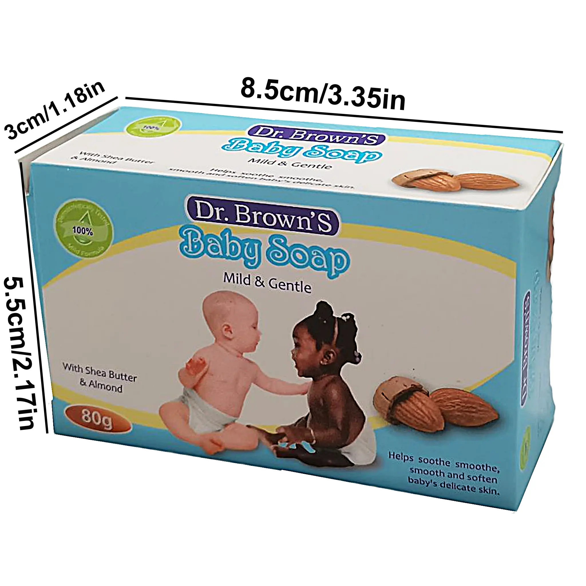 Sabun batang bayi organik, sabun mandi kulit sensitif untuk balita, tanpa sobek, sampo
