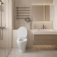 Foheel — siège de toilette en bois MDF, siège de toilette, nouveau design