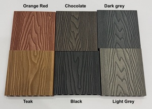 Planche de <span class=keywords><strong>terrasse</strong></span> en composite bois-plastique imperméable à l'eau, à grain de bois en relief 3D, pour patios, terrasses, piscines, jardins - Product Image 3