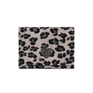 Cartera de mano triple de piel sintética con estampado de leopardo vintage, de excelente calidad y a la moda, con 5 ranuras para tarjetas y ventana para identificación, para mujer. - Product Image 3