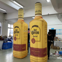 Grande bouteille gonflable publicitaire pour la bière et le vin, idéale pour la décoration et la promotion