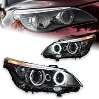 2PCS Phares de voiture pour BMW E60 2003-2009 523i 530i, lentille de projecteur, éclairage avant, DRL, signalisation, accessoire automobile