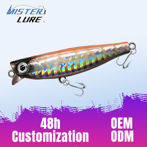 Señuelo de Pesca MISTER LURE de 65 mm y 10.8 g, Diseño Único con Ojos 3D y Anzuelos, Superficie Holográfica, Cebo de Agua Dulce Vívido - Product Image 1