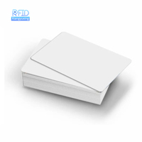 Carte PVC blanche vierge NFC RFID - Étanche 13,56 MHz pour contrôle d'accès et carte cadeau