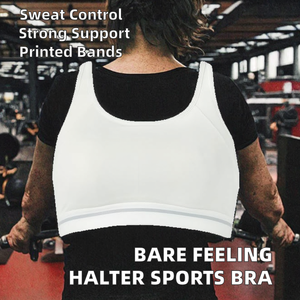 Feeling Girls Sports <b>Bra</b> Seamless Breathable Lightweight Printed Front Racerback High Support Four-Way <b>Stretch</b> - Product Image 2