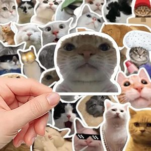Autocollants <span class=keywords><strong>chat</strong></span> drôle <span class=keywords><strong>chat</strong></span> Kawaii autocollants imperméables en vinyle pour ordinateur portable téléphone guitare bouteilles d'eau bagages autocollants en vinyle pour adultes - Product Image 2