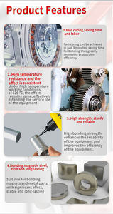 لاصق هيكلي مكافئ لـ 326، غراء لاصق مغناطيسي لا هوائي عالي الحرارة مع برايمر 7649 سعة 50 مل للبيع بالجملة - Product Image 5