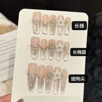 Ongles press-on œil de chat en gel souple, couvrance totale, livraison rapide, directement de l'usine