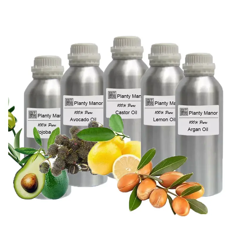 Oli portanti puri al 100 oli essenziali sfusi di Jojoba ricino Argan mandorle