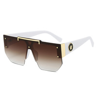 Nouvelles Lunettes de Soleil Intégrées Grand Format Style INS, Rétro Moderne Classique Européen et Américain, pour la Photographie de Rue 2025