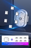 Feu de signalisation LED stroboscopique pour moto, mini lampe de sécurité anti-collision, clignotant 7 couleurs, lampe flash pour drone, scooter et voiture