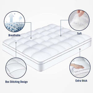 <span class=keywords><strong>Surmatelas</strong></span> épais respirant <span class=keywords><strong>ultra</strong></span> doux et écologique à double couche pour le dos - Product Image 2