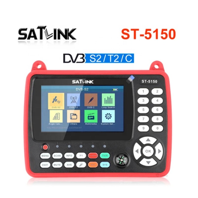 Combo Satellite Meter H.265 DVB-S2/T2/C Finder Satlink ST-5150