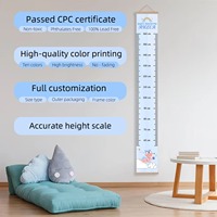 Règle de croissance personnalisée en puzzle, décoration murale pour chambre d'enfant, cadeau élégant pour enfants, cadeau de baby shower, décoration de chambre de tout-petit, tableau de hauteur
