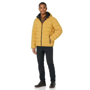 Doudoune matelassée professionnelle personnalisée OEM en toile imperméable, séchage rapide, respirante, légère, entièrement rembourrée, style urbain, vente en gros - Product Image 1