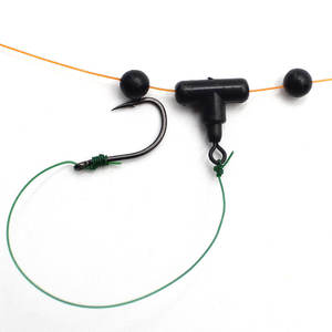 Pêche Émerillons <span class=keywords><strong>Carpe</strong></span> Plate-Forme Anneaux Clip <span class=keywords><strong>Ligne</strong></span> <span class=keywords><strong>De</strong></span> Pêche Perles Coulissantes Course Livre Zip Curseur Noir Perles - Product Image 5