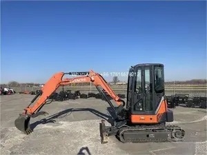 Excavatrice Tata Hitachi d'occasion, mini-excavatrice sur chenilles Hitachi Ex30 Ex35 japonaise, Zx35 à vendre - Product Image 4