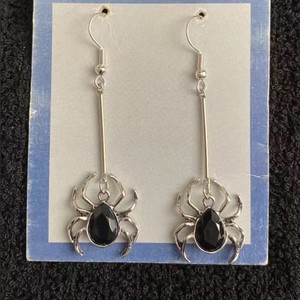 Pendientes con forma de luna y estrella para mujer, aretes colgantes góticos de acero inoxidable, estilo punk, joyería celestial alternativa, estilo 1, estilo 2 - Product Image 3