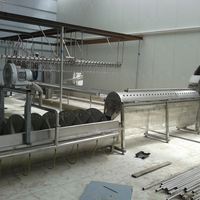 Machine de pré-refroidissement de qualité Refroidisseur en spirale à vis pour équipement de ligne de traitement de pieds de poulet de volaille