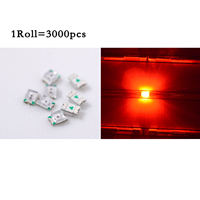Diode LED rouge Arktech 0805 SMD 120° 620nm, petite puce LED Arktech en résine époxy pour éclairage de panneau, éclairage encastré, éclairage spot.