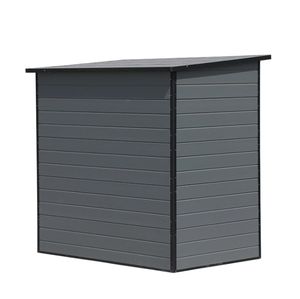 6x4 Pent Insula ted Garden Shed Vielseitiger Stauraum-Lagers chuppen mit doppelten Schiebetüren Anpassbarer Gartens chuppen aus Metall - Product Image 3