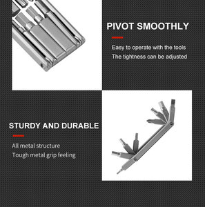 Kit essenziale riparazione pneumatici bici multifunzione bicicletta Multi strumento Set <span class=keywords><strong>accessori</strong></span> importanti <span class=keywords><strong>per</strong></span> i <span class=keywords><strong>ciclisti</strong></span> - Product Image 5