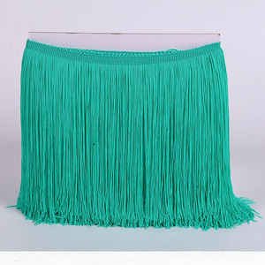 Larghezza 30 cm Chinlon Nylon frangia setosa verticale lucido nappa pizzo Trim <span class=keywords><strong>per</strong></span> costume da ballo latino accessori fai da te tenda - Product Image 5