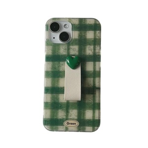 Minimalist Plaid Heart <b>Ring</b> Buckle Double Layer <b>Phone</b> Case For IPhone17Promax 16 15 14 13 Women - Product Image 5