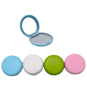 Estuche para Dentaduras Postizas con Logotipo Personalizado, Contenedor para Retenedores Dentales con Espejo, Almohadilla de Silicona, Revestimiento de TPR, Caja de Almacenamiento de Plástico - Product Image 1