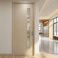 Porte intérieure composite en bois pour laboratoire scientifique, insonorisation 35 dB, stratifiée PVC, étanche, pour salle de bain et cuisine Binbin